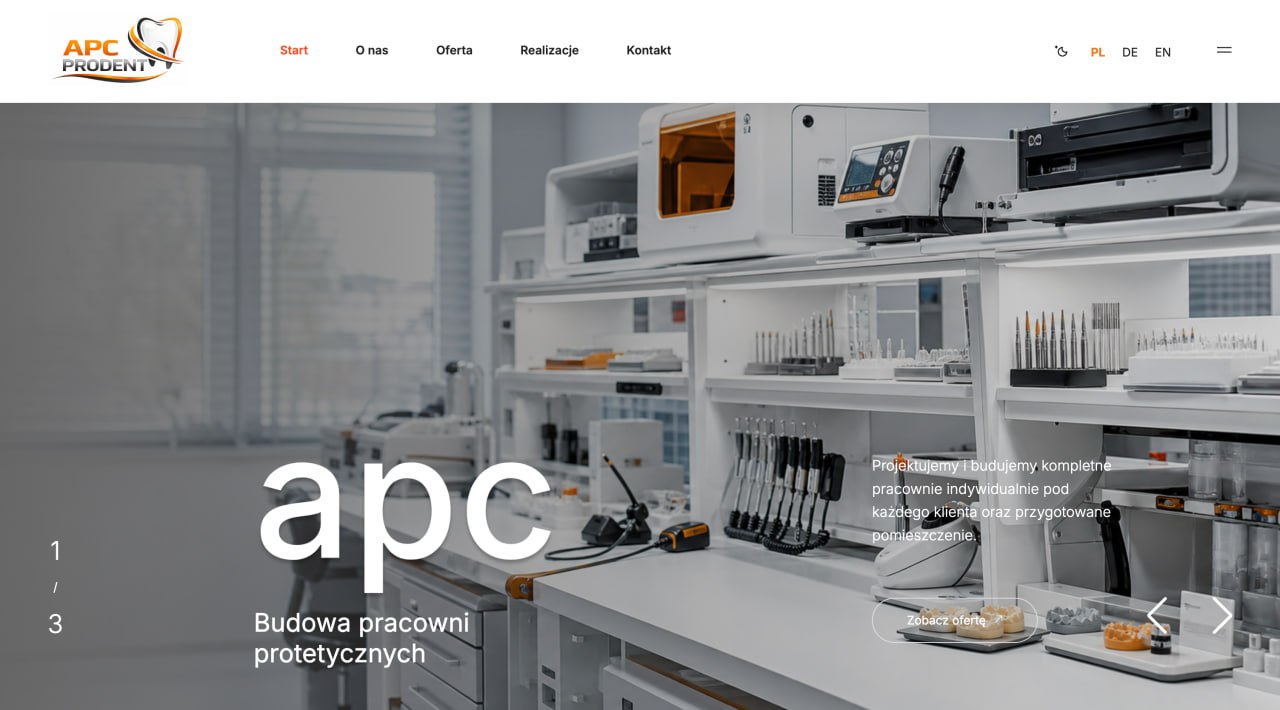 APC Prodent — producent mebli do pracowni protetycznych