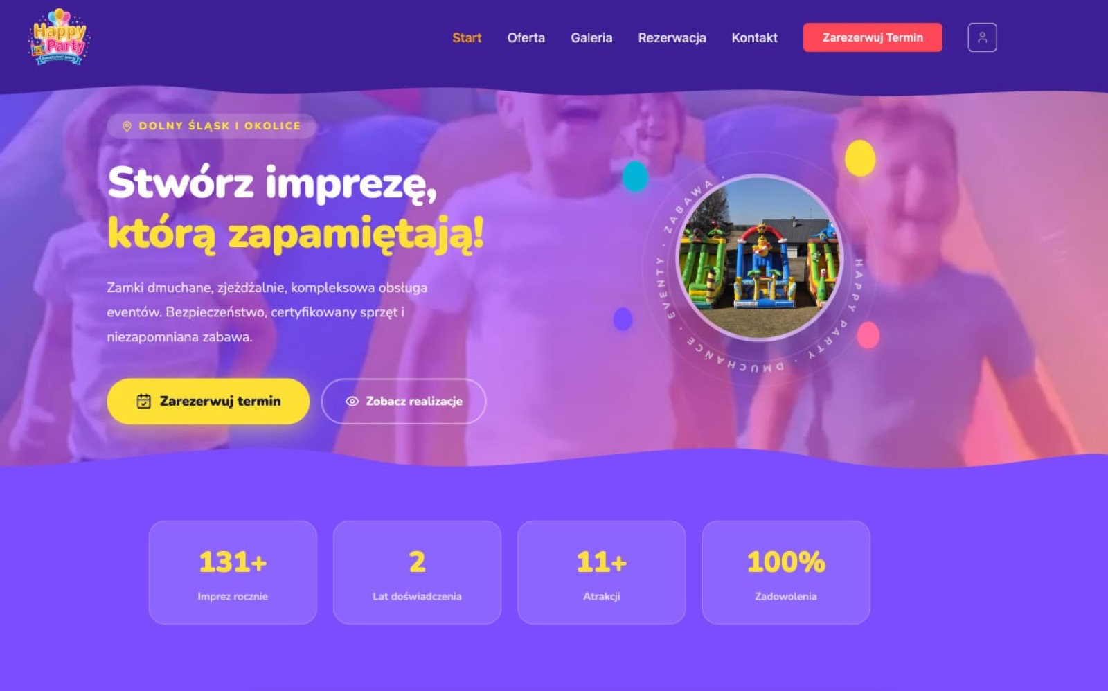 Happy Party — dmuchańce i eventy na Dolnym Śląsku